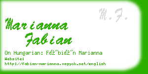 marianna fabian business card